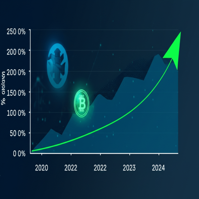 Crescimento das Criptomoedas Gráfico de crescimento de criptomoedas