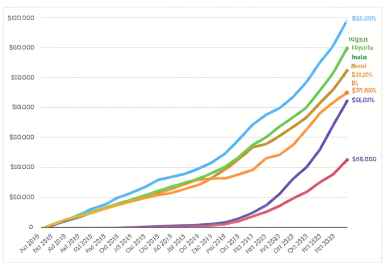 Criptomoedas: Uma Alternativa Global Gráfico mostrando o aumento do uso de criptomoedas globalmente.