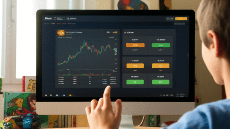 Simulador de Criptomoedas Simulação de negociação de criptomoedas para crianças