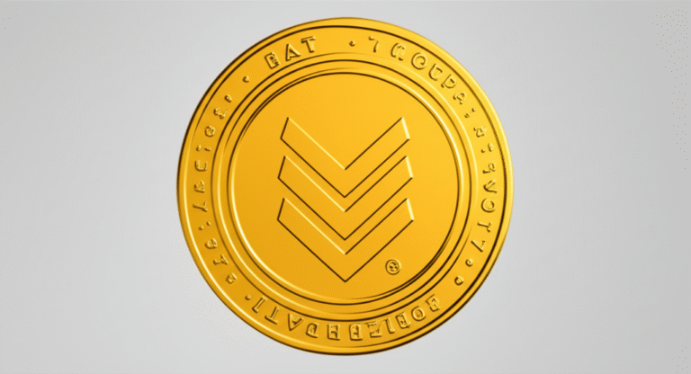 Basic Attention Token (BAT) Moeda digital representando o Basic Attention Token (BAT)