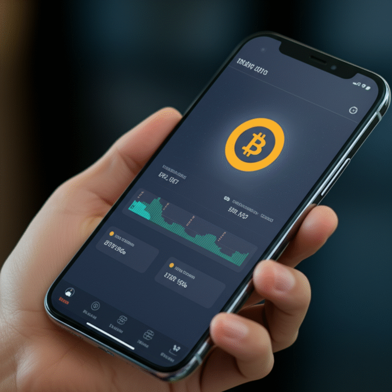 Criptomoedas para Remessas Transfronteiriças Smartphone mostrando uma transação de criptomoeda para remessa.