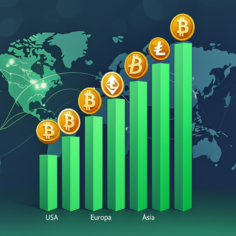 Crescimento do Uso de Criptomoedas para Remessas Gráfico mostrando o crescimento do uso de criptomoedas para remessas.