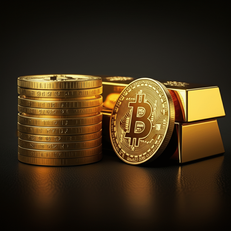 Gráfico demonstrando a escassez do Bitcoin comparada ao ouro