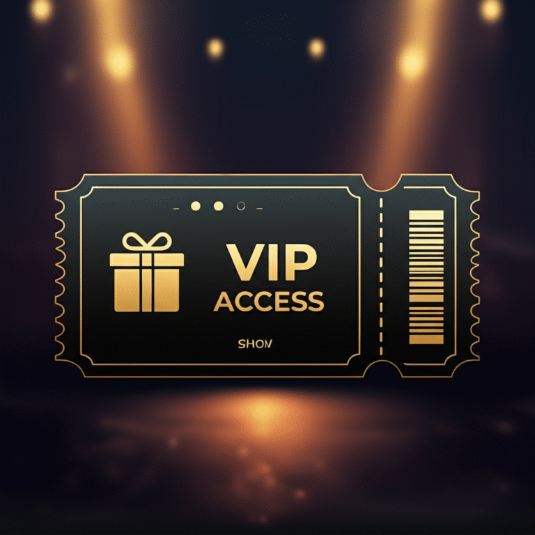 Ingresso NFT para show com benefícios exclusivos